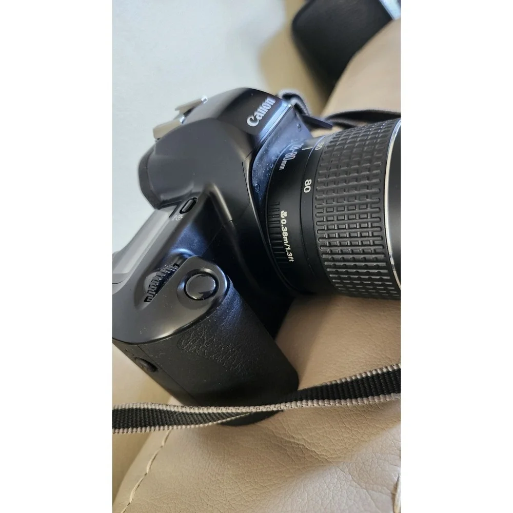 Canon EOS Rebel X 35mm Film Camera W/ Sigma 28-80 Lens & Speedlite 200E And Bag. - Picture 8 of 16